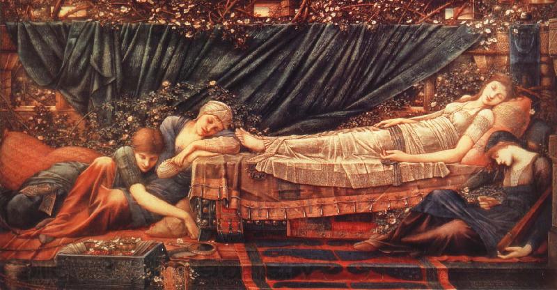 Burne-Jones, Sir Edward Coley Sleeping Beauty France oil painting art